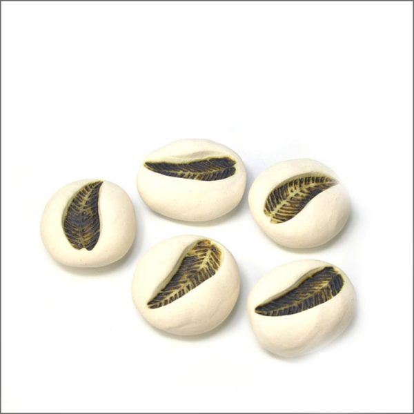 Ceramic fern pebbles